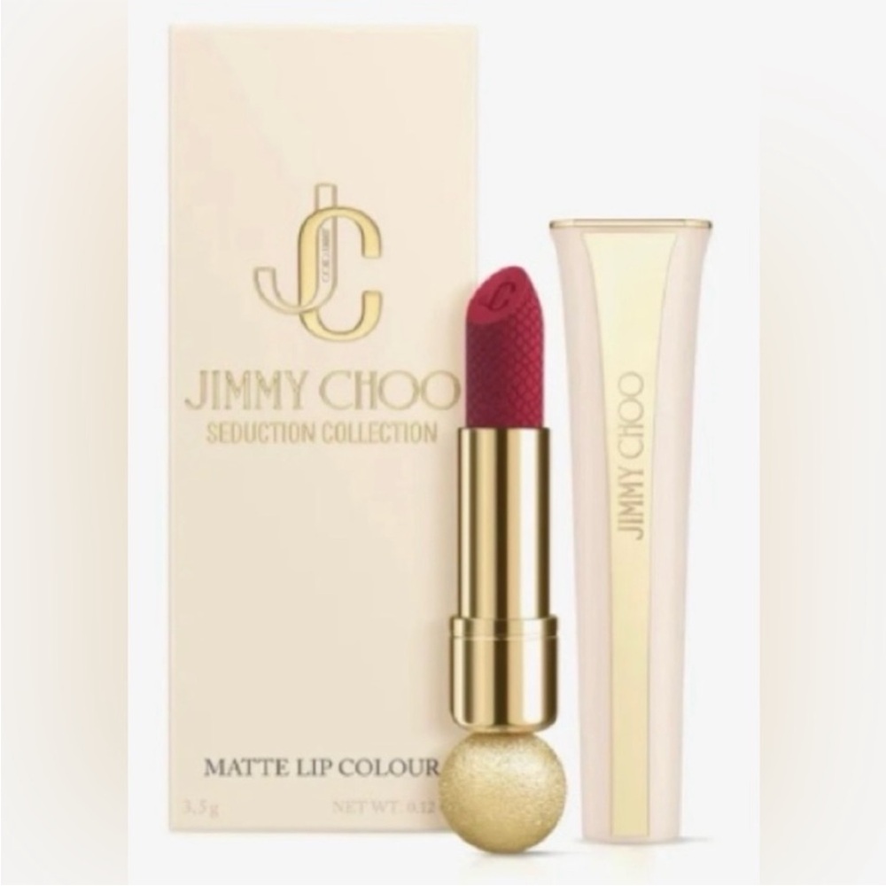 Jimmy Choo Matte Lip Colour — Deep Red
